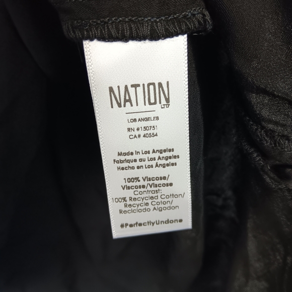 Nation Sport Wear June Santeen V-Neck Black Size XS Goth Black Fairy whimsigoth - Picture 4 of 8